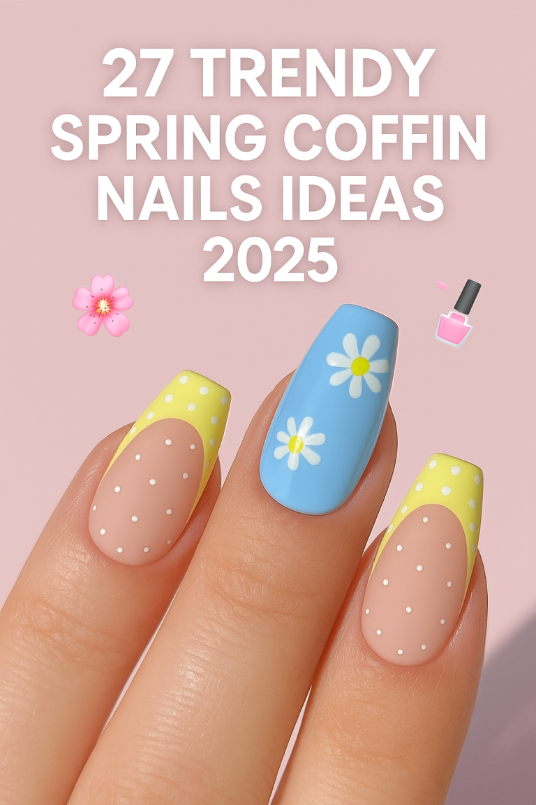 27 Best Spring Coffin Nails 2025 Ideas for a Trendy & Stylish Manicure